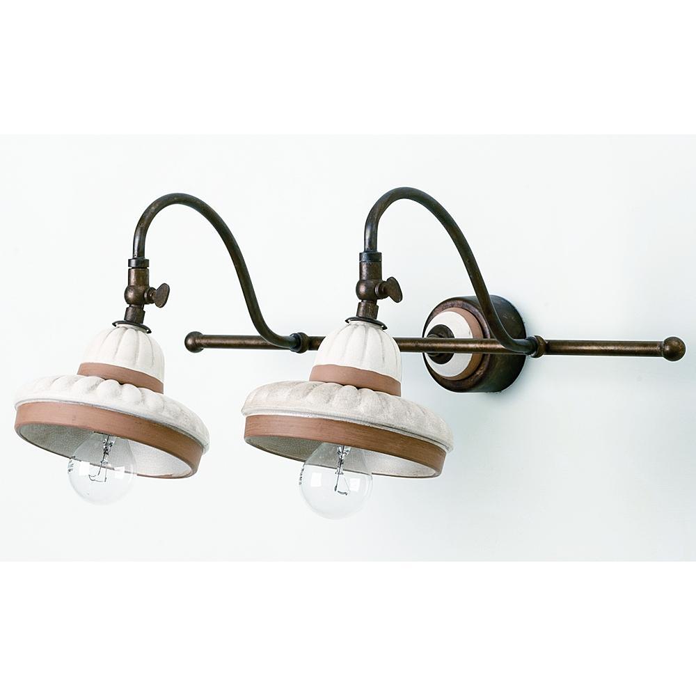 imas 035934 dvojita klasicky mediteransky rustikalny country rucne malovana keramika medena lampa nastenna lampa luster stropna lampa kvalitna balaton chalupa osvetlenie stolna lampa obyvacia jedalen kuchyna predsien spalna lampa.jpg